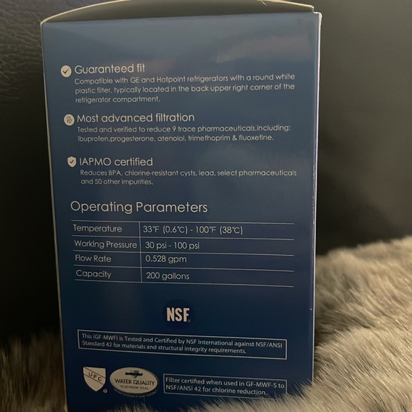 Brand New in Box $15 GLACIER FRESH GF-MWF Water Filter for GE Refrigerators - Picture 9 of 9